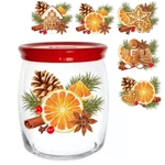 Банка стеклянная 920мл «Со вкусом праздника» 5 видов D43004/06