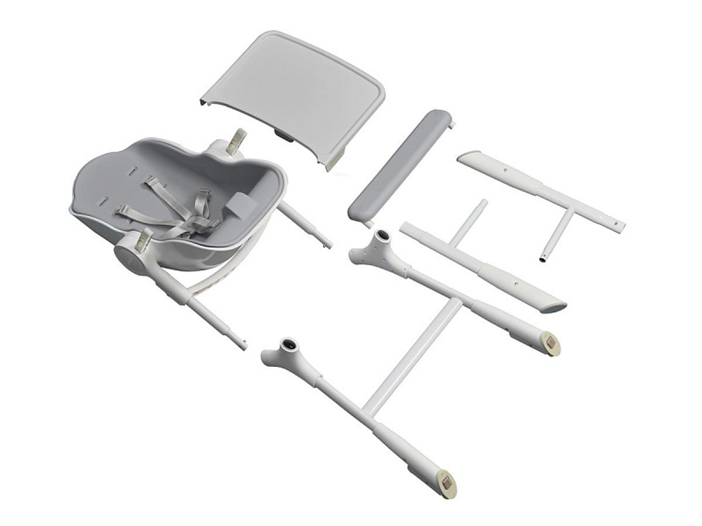 Стульчик для кормления Oribel Cocoon Z Морозный серый