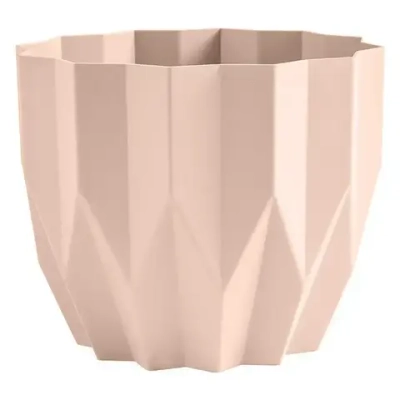 Кашпо "Геометрия" (0,8л.) Цв. Пудровый (Арт. КШ-4115)