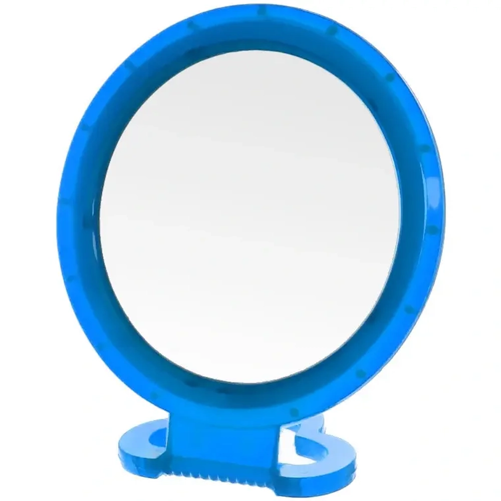 Зеркало настольное в пластиковой оправе «Удобное» круг, подвесное d-16,5см (Стикер на минивложение15шт)