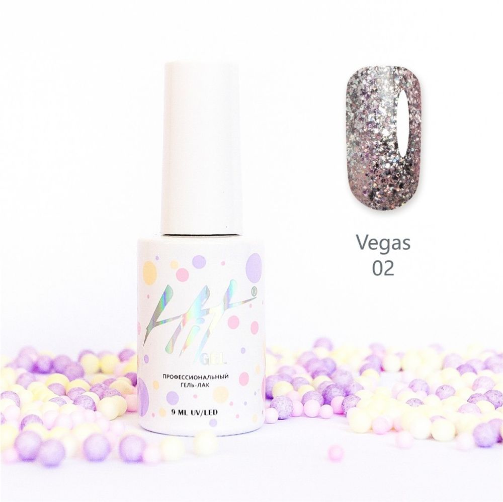 Гель-лак Vegas ТМ &quot;HIT gel&quot; №02, 9 мл