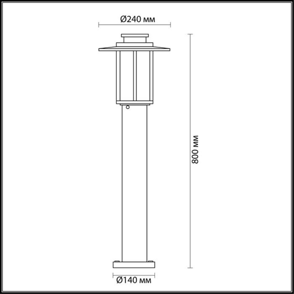 Уличный наземный низкий светильник Odeon Light 4047/1F