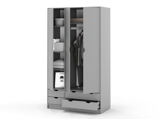 Шкаф ГРАНД-ЛАВОРО-7 /1200*2100*553/ правый анкор темный / анкор светлый