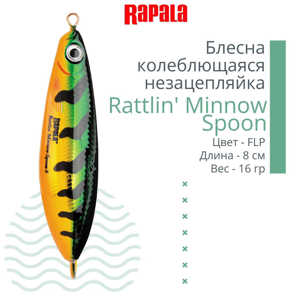 Блесна колебалка Rattlin' Minnow Spoon /PEL