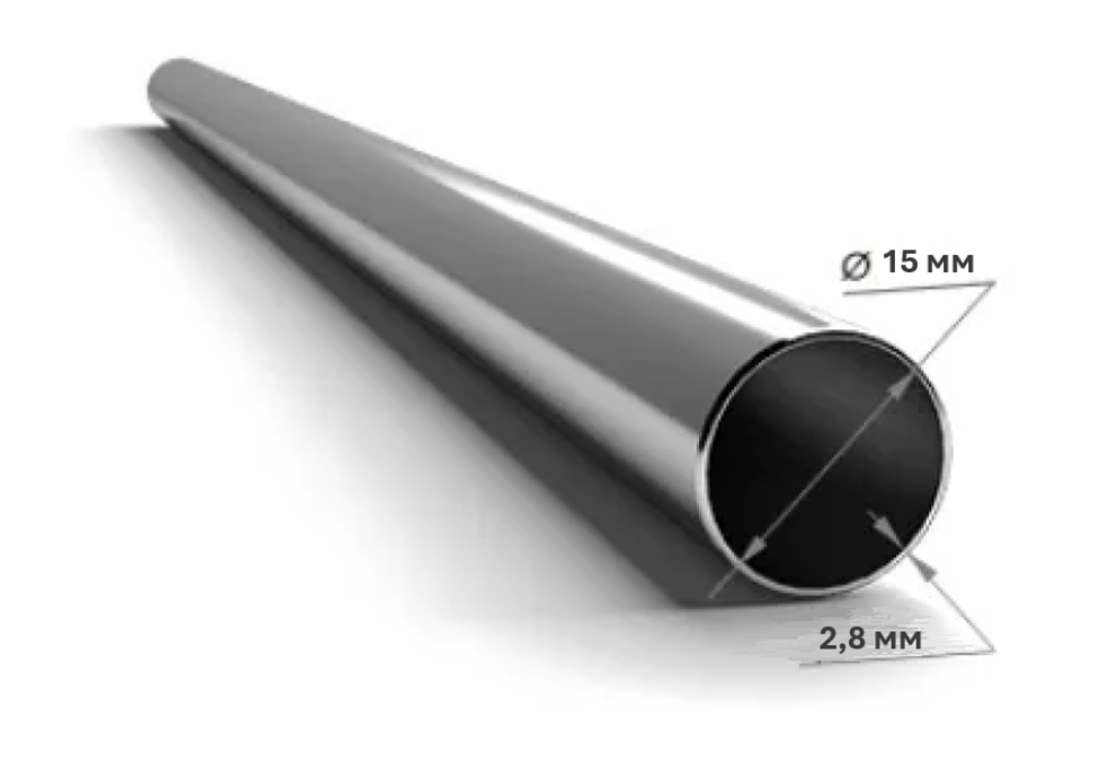 трубы сварные вод/газ 15x2.8 дл 6000