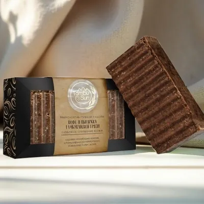 Фотография Мыло-скраб «Кофе и грязь тамбуканская» / 100 гр купить в магазине Афлора