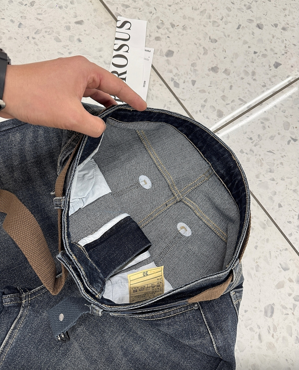 Джинсы без начеса