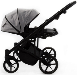 Детская коляска Adamex Leo Duo 2 в 1 TK01 (СВЕТЛО-СЕРЫЙ)