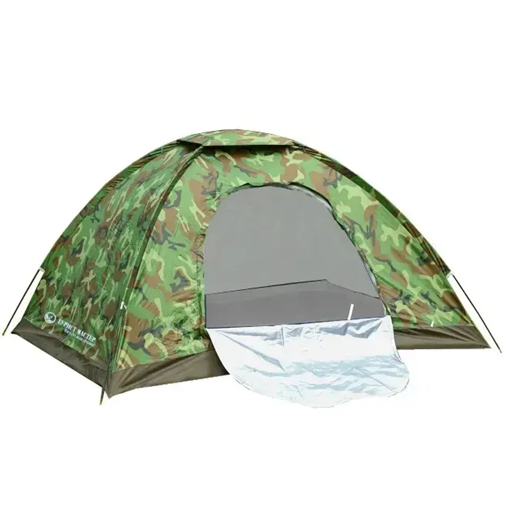 Палатка туристическая Ангара-3 однослойная, 200*200*130 см, цвет хаки