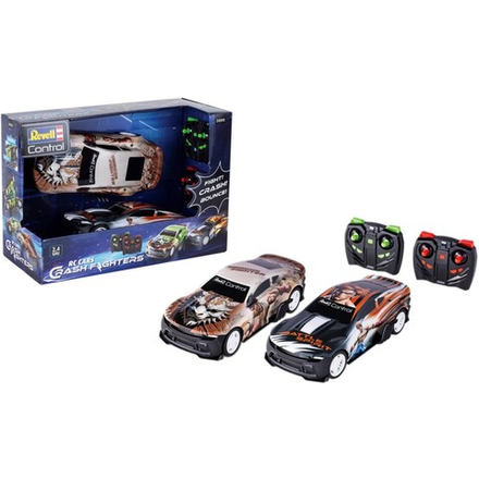 Радиоуправляемые автомобили Revell Control Crash Fighters 24593 1:18 набор 2 шт 2,4 ГГц