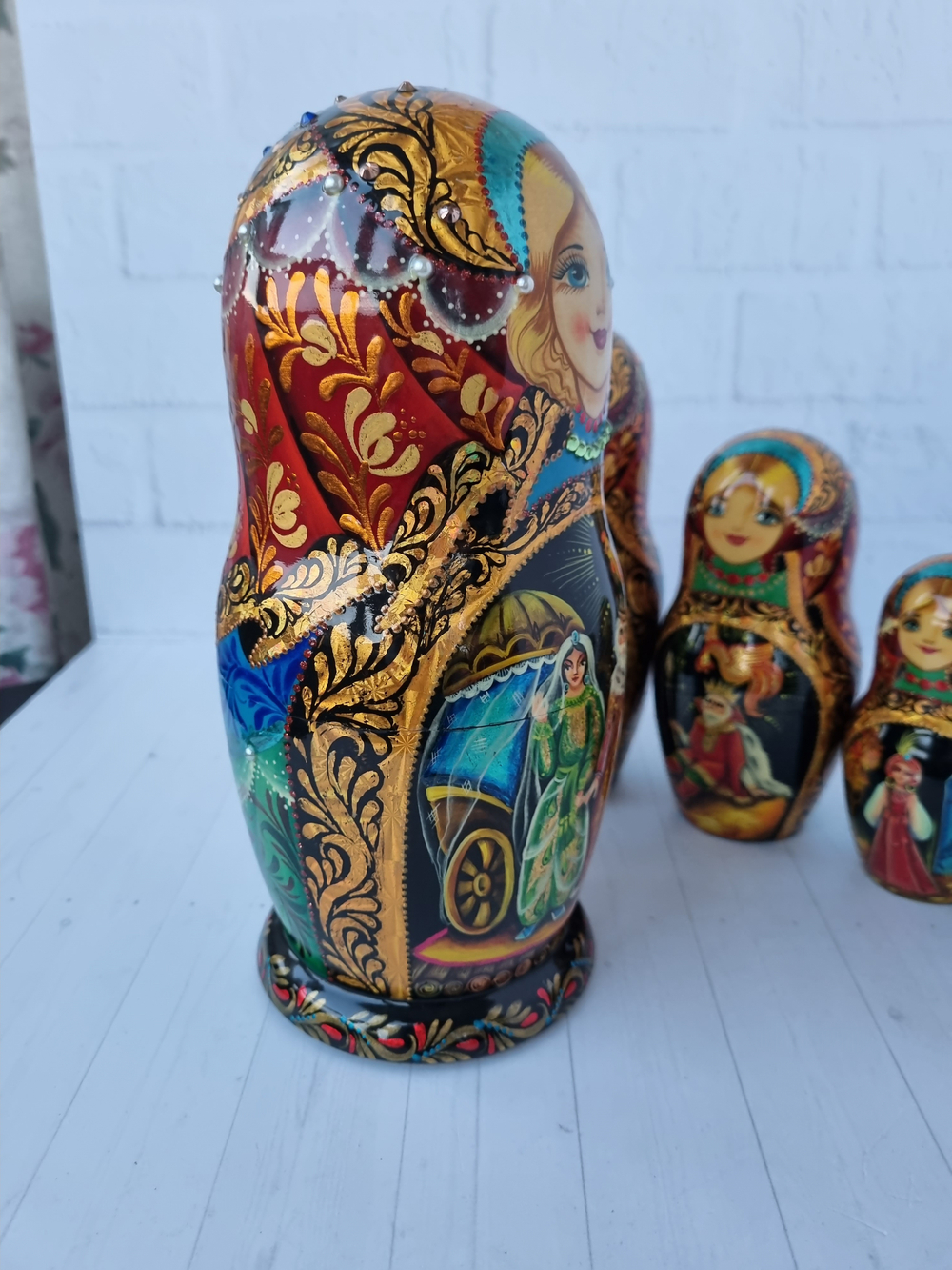 Матрешка "Сказка о золотом петушке" 7 мест