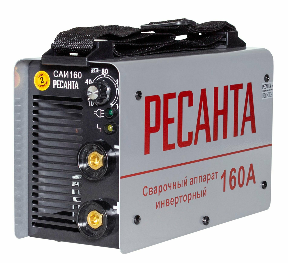 Сварочный аппарат инверторный Ресанта САИ-160 (ММА, 160 А, ПВ - 70%)