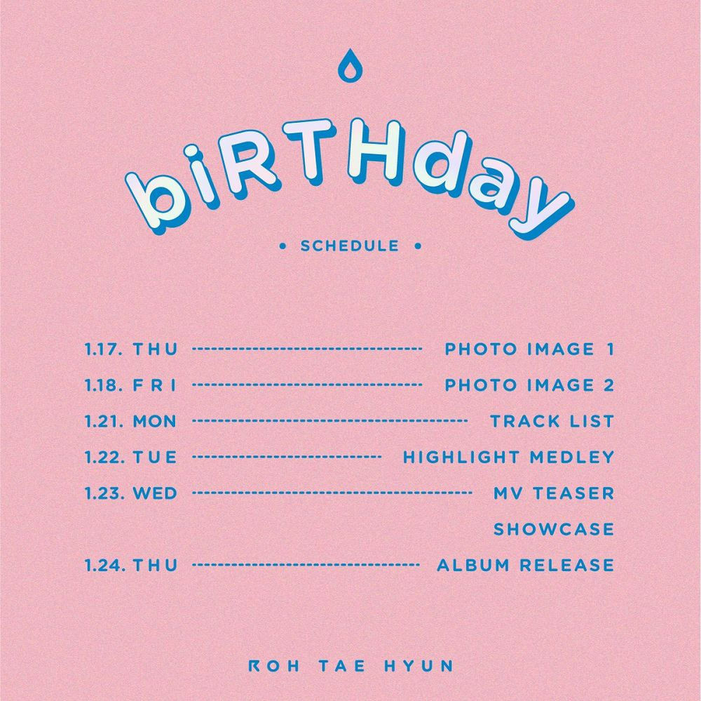 Альбом JBJ Hotshot Roe Taehyun - biRTHday 1st Solo Mini Album
