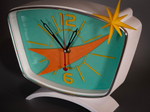 Настольные часы «Старт-61» 30×27 см — Mid-Century Modern и дух космической эры