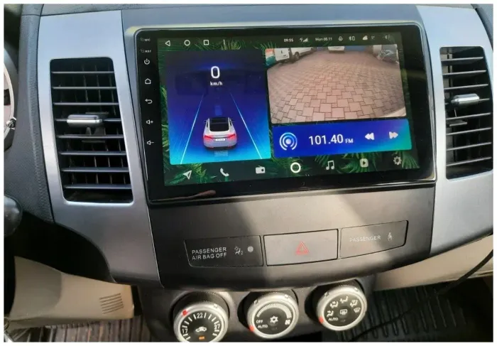 Магнитола для Mitsubishi Outlander XL, Peugeot 4007, Citroen C-Crosser - Kuberg OL-9636 IPS, Android 10, 4G SIM-слот