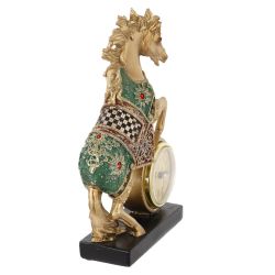 GAEM Фигурка декоративная "Лошадь" с часами (AAAx1,н/п), L16 W5 H22 см