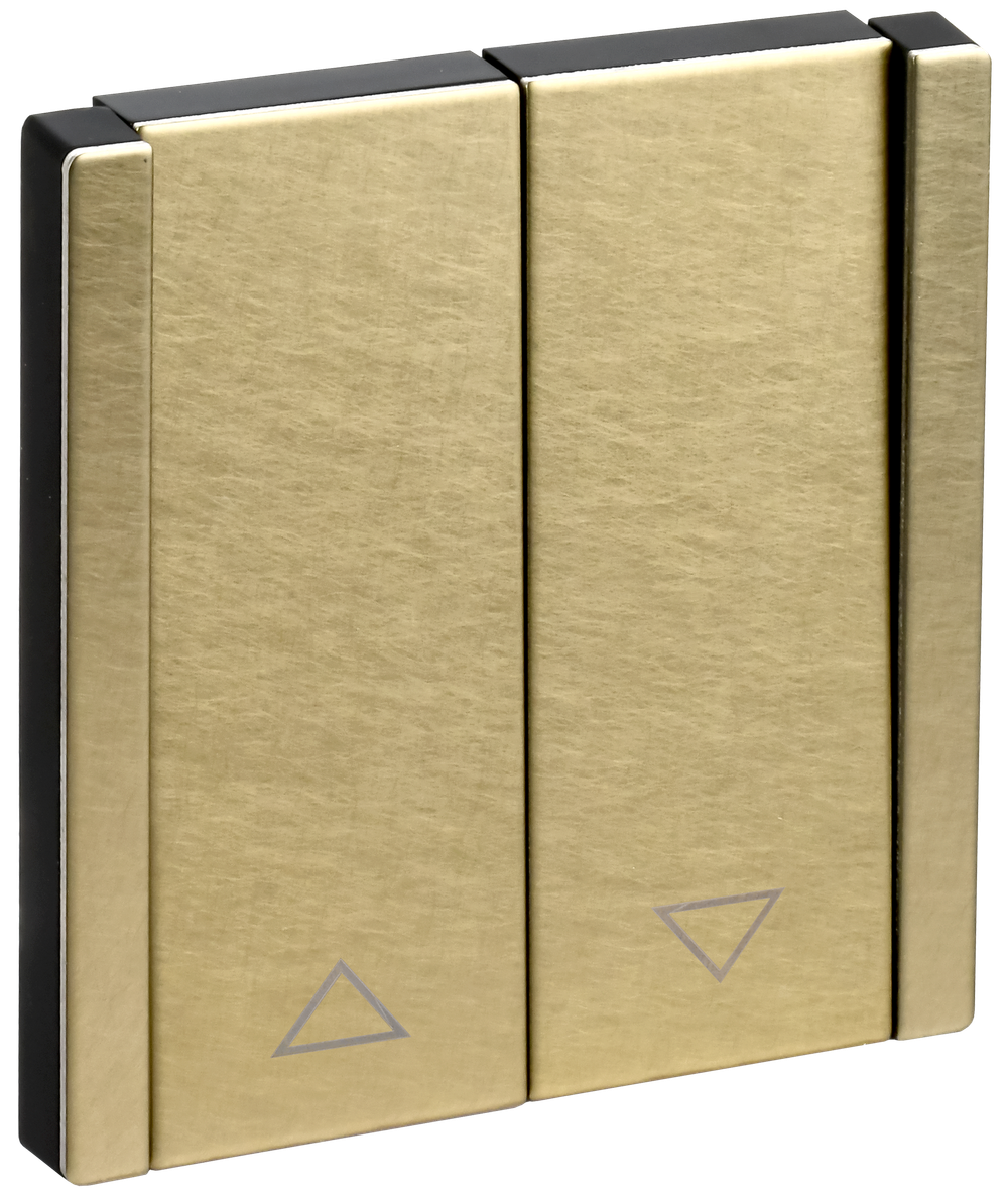 FORTE&PIANO Выключатель жалюзи 10А FP611M металл шампань IEK