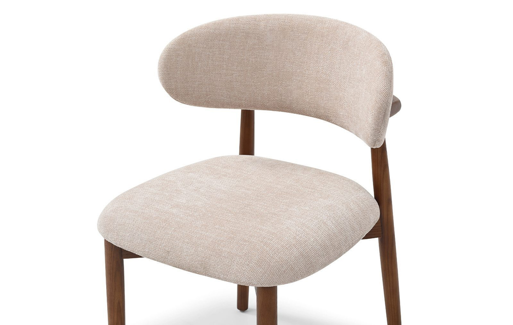 Стул DC096 бежевый/орех