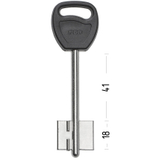 Заготовка сувальдного ключа 10658 ГАРДИАН-2 GRD2DP(Пластик)