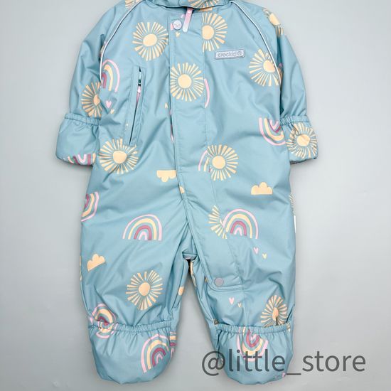 Комбинезон демисезонный "Солнце и луна" голубая дымка