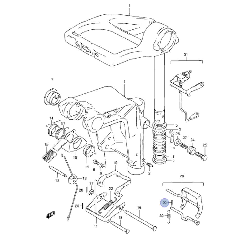 Шплинт для лодочных моторов 09204-01002-000