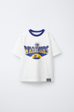 ZARA ФУТБОЛКА С ПРИНТОМ GOLGEN STATE WARRIORS NBA ©, БЕЛЫЙ