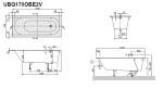 Ванна Villeroy&Boch Oberon UBQ170OBE2V-01 170x75