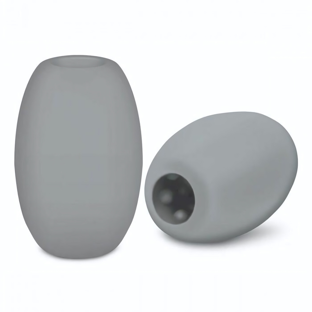 Серый двусторонний мастурбатор MINI BUBBLE (Цвет: серый)