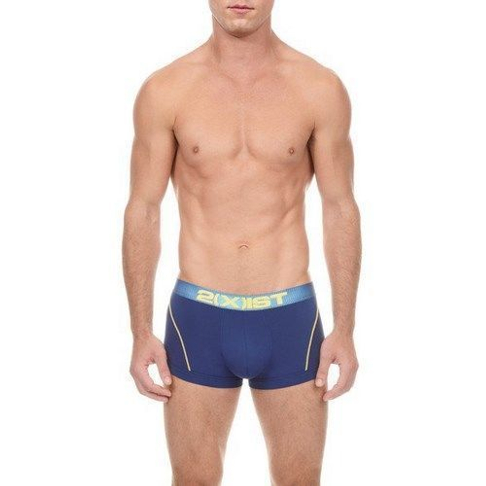 Мужские трусы Боксеры синие 2xist oblique stripes Boxer NAVY