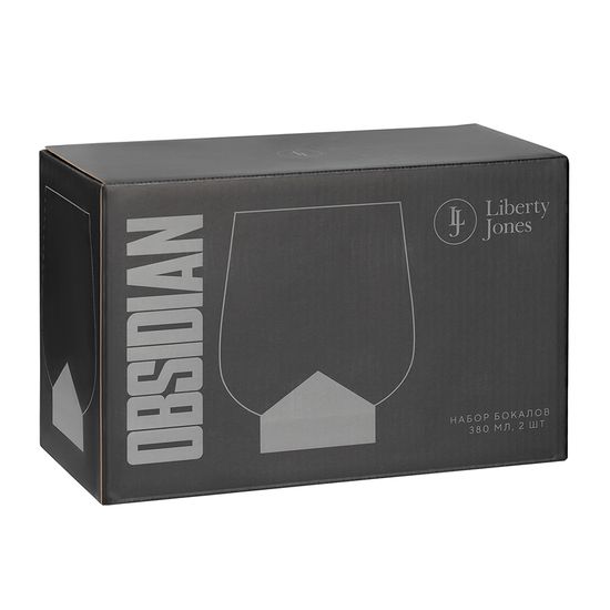 Набор бокалов obsidian, 380 мл, 2 шт.