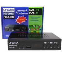 Цифровая ТВ приставка DVB-T-2 ОРБИТА HD-999C (Wi-Fi) + HD плеер