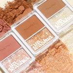 Unleashia Палетка хайлайтер + тени - Tap Me Palette Duo, 8,4г.
