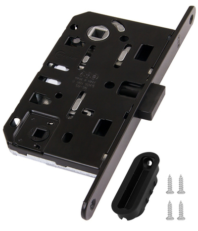 Замок магнитный AGB черный WC  с ответной планкой