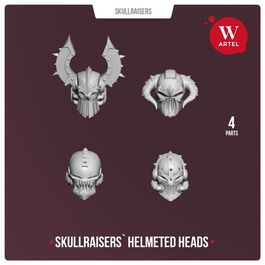 Набор голов Skullraisers' Helmeted Heads
