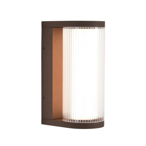 7180/12WL NATURE ODL26 Настенный светильник  коричневый/акрил/металл IP65 LED 12W 750Лм 3000K 162° 220-240V CORTENA