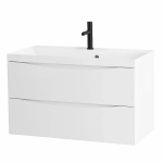 Тумба с раковиной Belbagno MARINO 90 2C-SO/BB900/450-LV-MR-AST Bianco Lucido