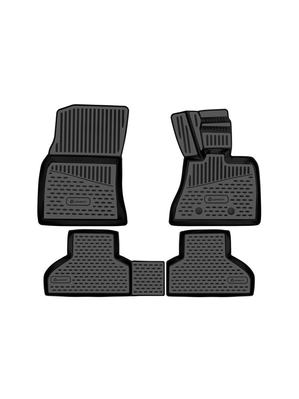 Коврики в салон для BMW X5, 2013-2018, правый руль кроссовер, 4шт. (полиуретан) ELEMENT3D02086210K