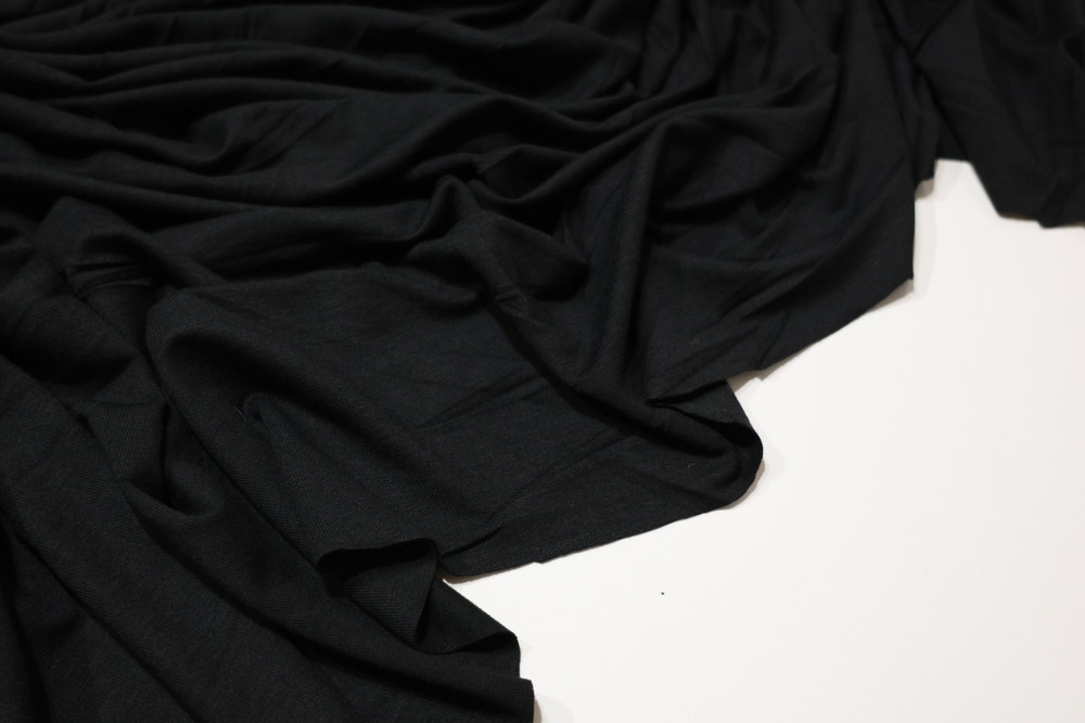 ЧЕРНЫЙ - Вискоза плотная ВОРТЕКС (КРВ670 Олеся)