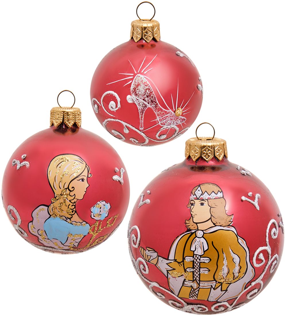 Элита НФШ-1625 Ел.украшение Набор пирамида из 3-х шаров «Золушка»