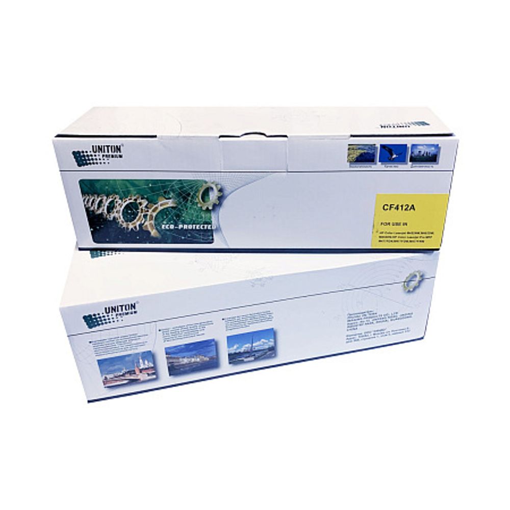 Картридж CF412A для HP Color LJ M452/ M477 (410A) желтый (2,3K) UNITON Premium GREEN LINE