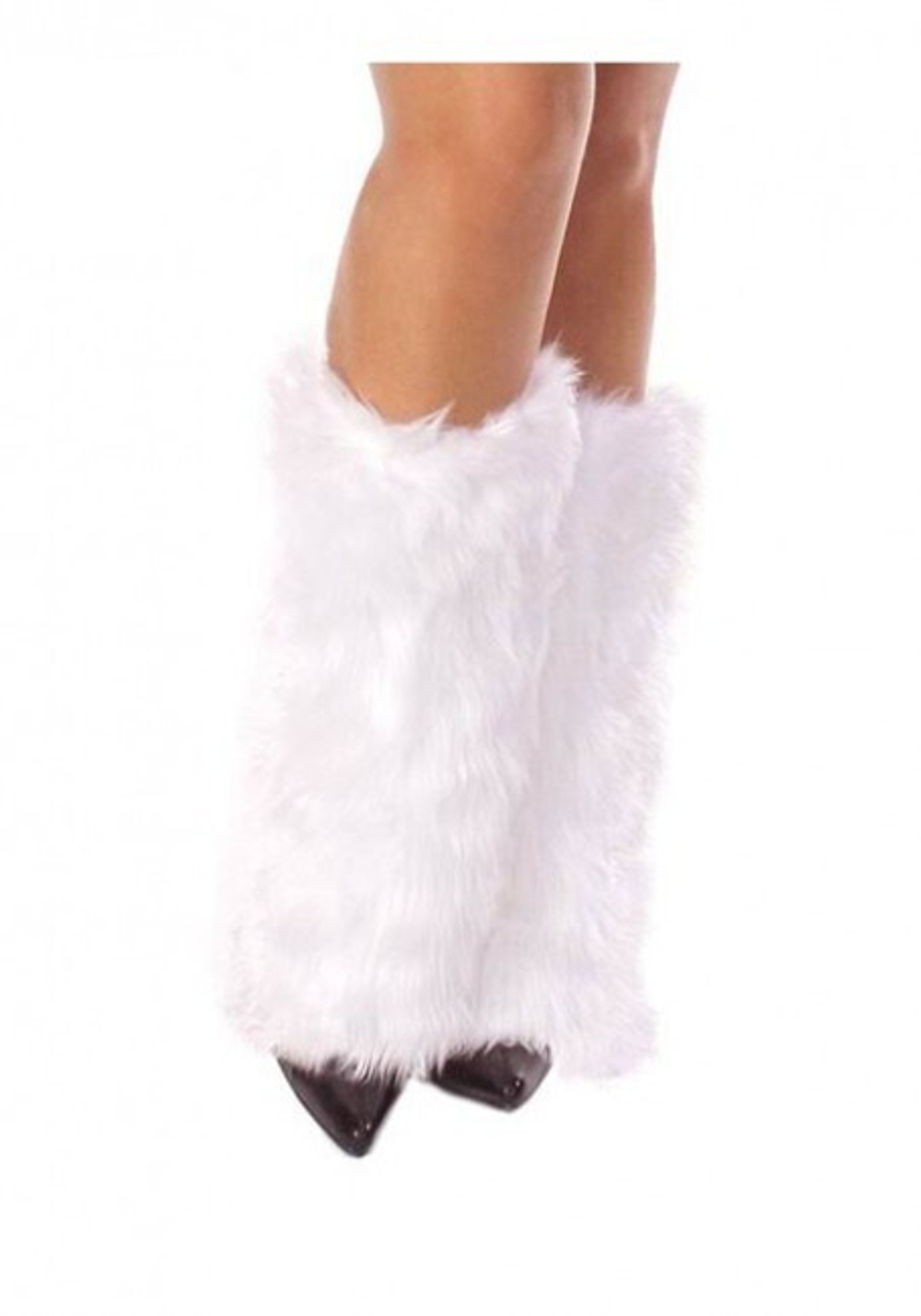 Гетры меховые OS (one size) (белые) (Цвет: белый)