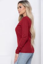 Джемпер "Чувство комфорта" (бордо) Б8676 LT Collection