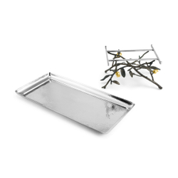 Поднос прямоугольный на ножках 45x20см Michael Aram Гранат