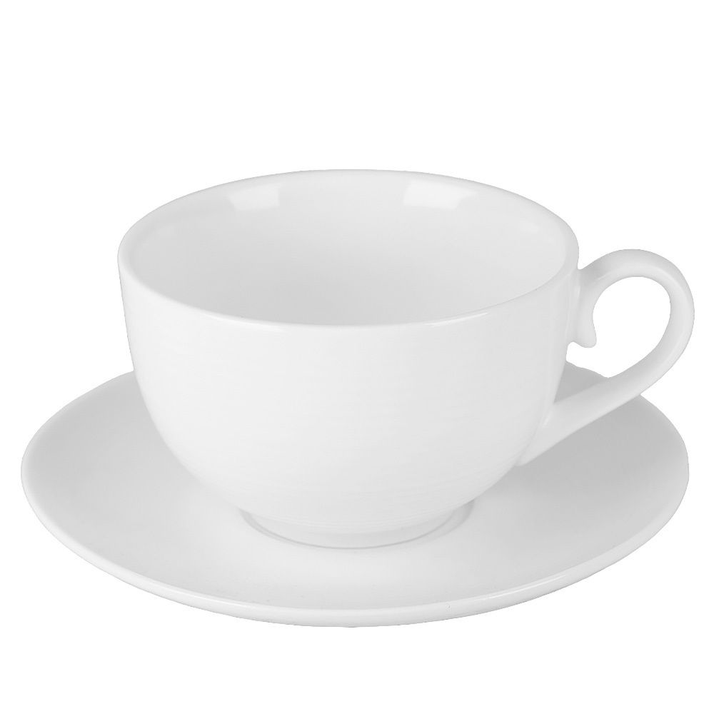 Чашка с блюдцем " " v=310мл. (min6) (фарфор) (транспортная упаковка)