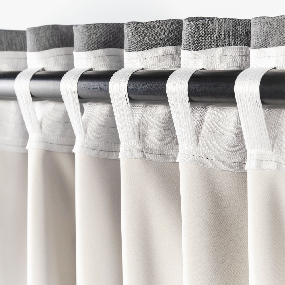 Комплект штор IKEA BLAHUVA (БЛОХУВА), Серый, 145х250 см, 2 шт