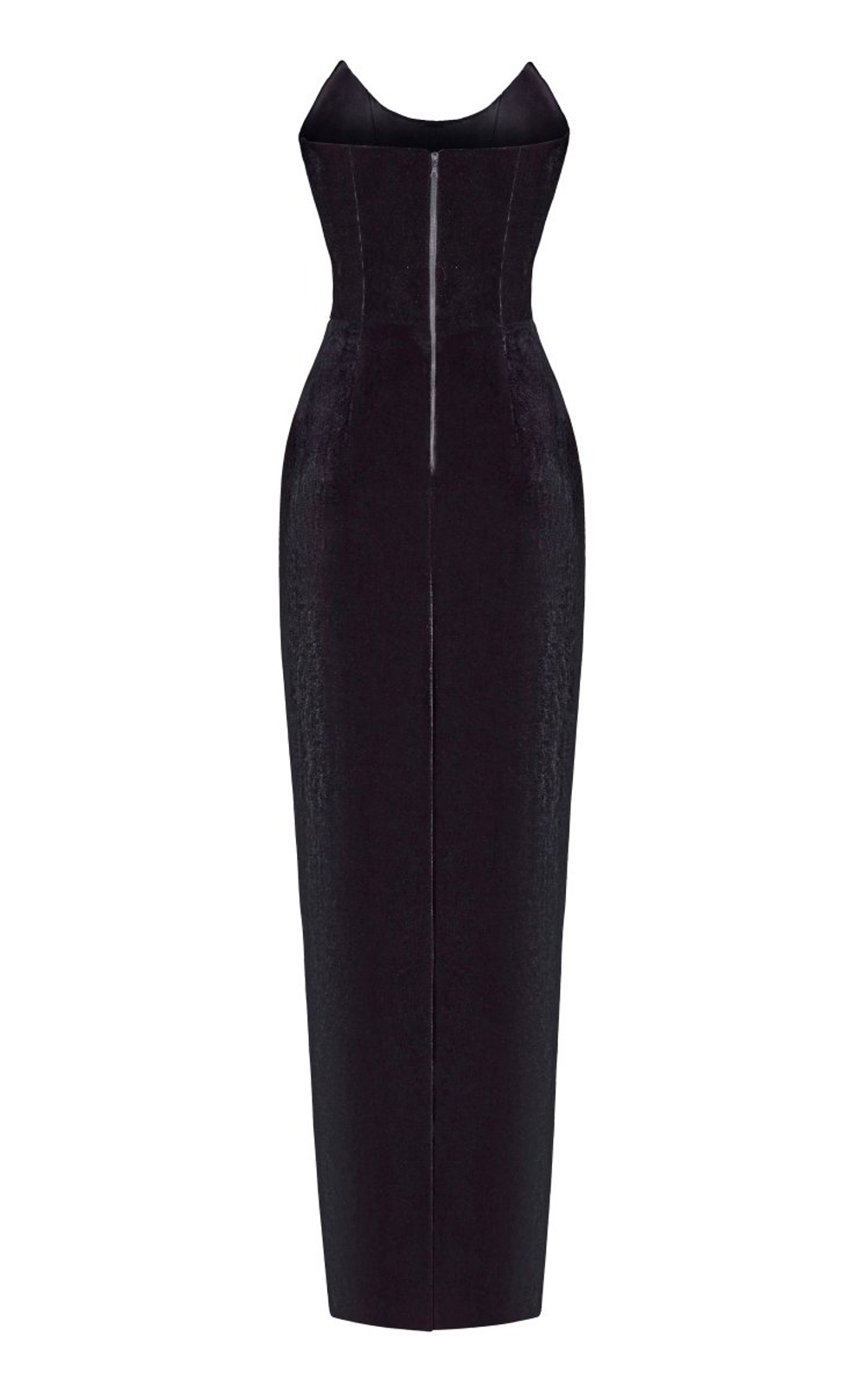 Платье макси корсетное из бархата