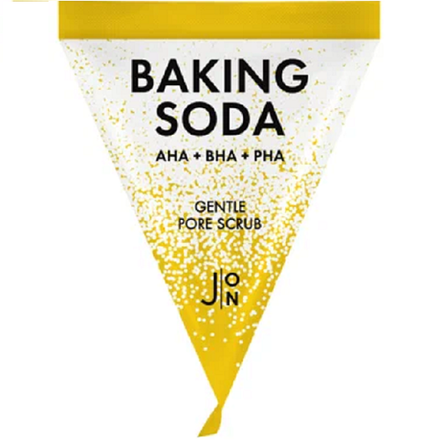 Скраб для лица с содой и AHA, BHA, PHA кислотами в пирамидках  J:ON Baking Soda Gentle Pore Scrub (Набор 5 гр* 5 шт.)