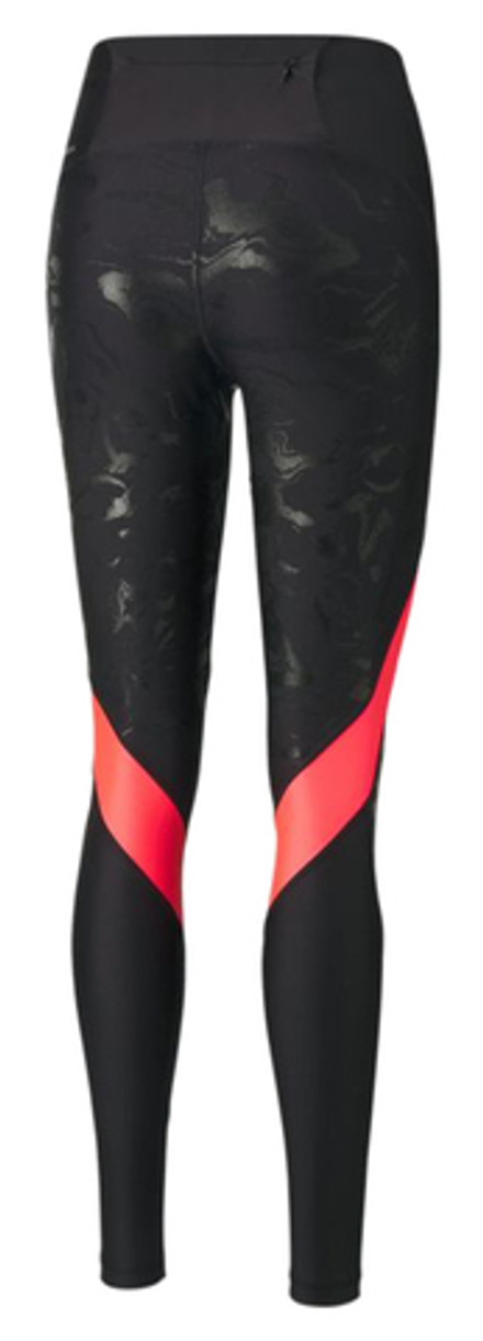 Леггинсы Puma Ultraform High Waist Full Length Printed Running Tights - puma black/sunset glow