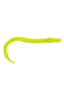 Приманка ZUB-WORM  75мм(3")-7шт, (цвет 310) желтый с блестками
