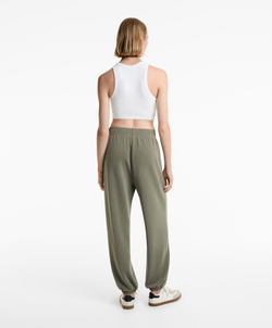 Oysho Брюки-джоггеры из ткани с модалом, светлый хаки